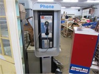 Pay Phone with Pole and Booth