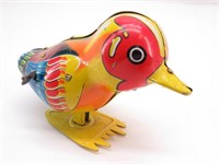 Vintage Wind-Up Tin Bird Toy-Made in Japan