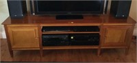 TV Stand with very long Outlet Strip across back