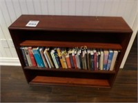 Wooden Book Shelf & Books