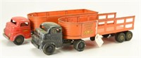 Lot #158 (2) Structo pressed steel tractor