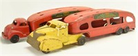 Lot #146 (2) Marx pressed steel car haulers