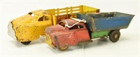 Lot #120 (2) pressed steel trucks to include;