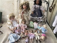 Lot of Pretty Ceramic Dolls