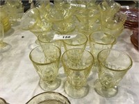 6 Sm Yellow Footed Glasses