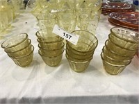 16 Amber/Yellow Depression Sm Cups
