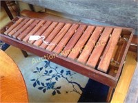 Vintage Wooden Xylophone 14"T