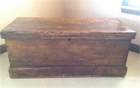 Vintage Solid Wood Trunk - 7A