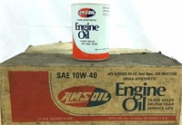 (11) Amsoil 10W-40 Engine Oil Cans
