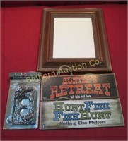 Hunting Signs, Moose Receptacle Cover,