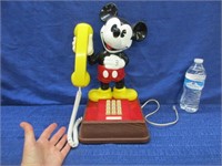vintage mickey mouse telephone (works)