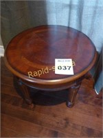 Oval Inlay Side Table
