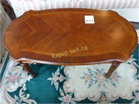 Oval Inlay Coffee Table - Solid