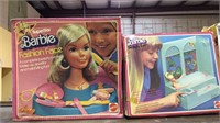 Two Mattel Barbie toys in the the box, Fashion