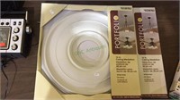 Two 16 inch plastic ceiling medallions new in the