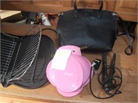 2 Electric Appliances, Handbag and Grill