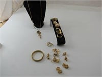 Napier, Monet, Gold Tone Earring, Bracelet