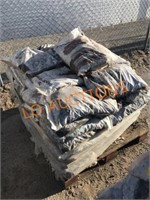 Pallet of Red Lava Rock in Bags
