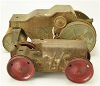 Lot #28 Unmarked tin steam roller (missing most