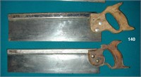 Two 14-inch back saws