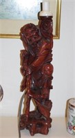 Large carved Chinese figure