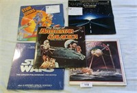 Group Of Records Star Wars Etc