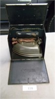 Vintage Sunbeam iron in case