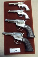 2 Sets Toy Guns, Kilgore  /  Indian Head Button