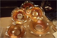 5 Carnival Glass Bowls