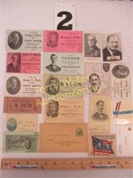 19 Pcs Campaign Cards - C.R. Wagoner, D. Reynolds,