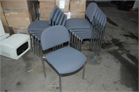 BLUE STACKING CHAIRS