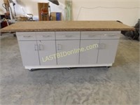 LAMINATE TOP ROLLING CABINET