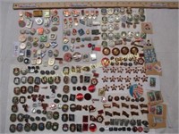 275 Russian Pins & Stamps
