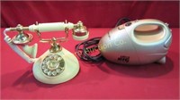 Vintage Style Phone w/ Rotary Dial,