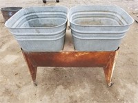 Antique wash tubs
