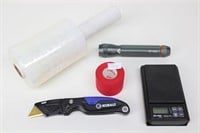 CEN-TECH Digital Pocket Scale, Clear Wrap w Handle