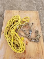 Rope block and tackle