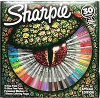 Sharpie 30 Pen Pack With Coloring Pages