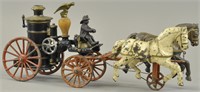 IVES PUMPER WITH TROTTING HORSES