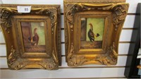 2 Gamecocks Prints W/ Ornate Frames