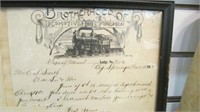 1903 Brotherhood Of Locomotive Fireman  Letters