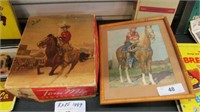 Roy Rogers Print & Tom Mix Cowboy Boot Box