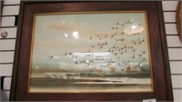 Watercolor of Migrating Ducks By Prathuan (?)