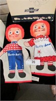 Vintage Raggedy Ann & Andy Puppets