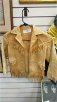 Vintage Suede Child's Jacket with Fringe