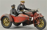 GLOBE POLICE MOTORCYCLE WITH SIDECAR