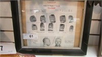 1940 Fingerprinted/Wanted Poster Harris County,TX