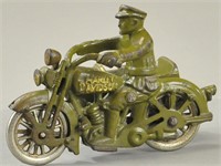 HUBLEY HARLEY CYCLE WITH SIDE CAR