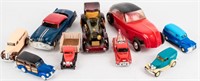 9 Toy / Model Cars: Die Cast, Wood & Plastic