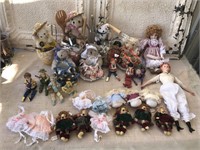 Large Lot of Hand Crafted Home Decor and Dolls